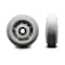Service Caster SCC-6 TPR Wheel Only - Replacement for Haul Master Appliance Hand Truck 9913304 SCC-TPRBF620-5/8-HL2.1875 - alternate 1